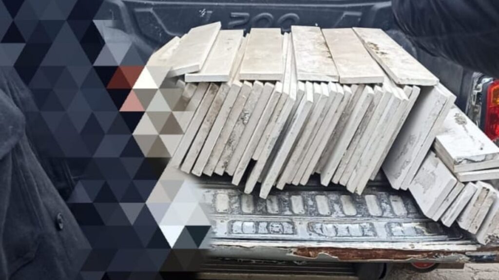 Gölbaşı’nda mermer hırsızına suçüstü