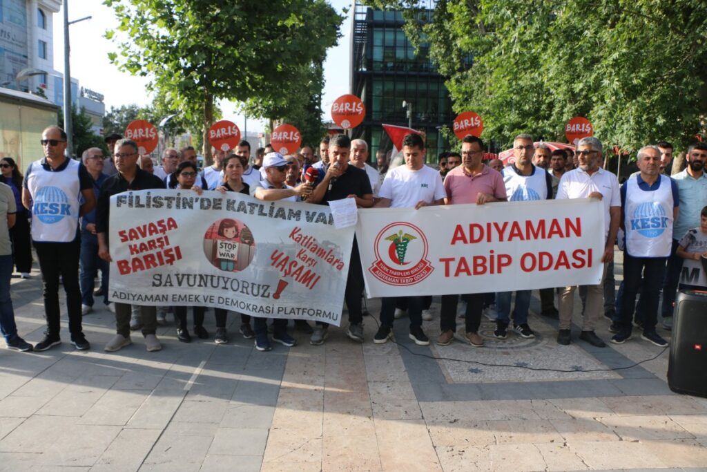KESK’ten Filistin’e yapılan saldırılara tepki  – Videolu Haber