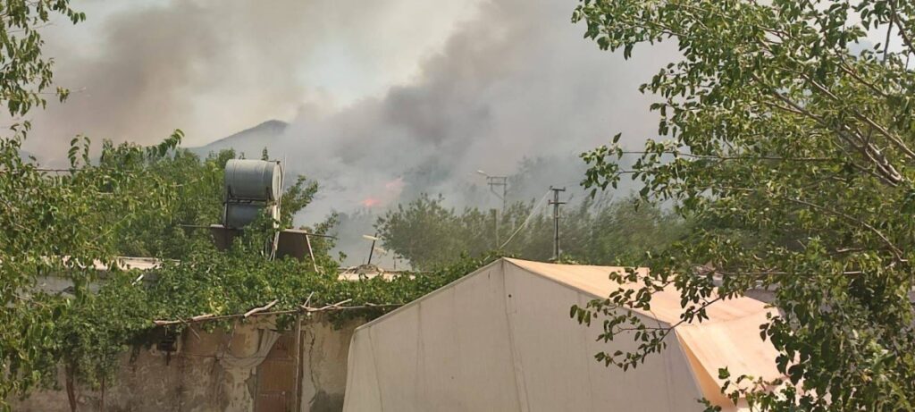 Adıyaman’da anız yangınına 1 gözaltı