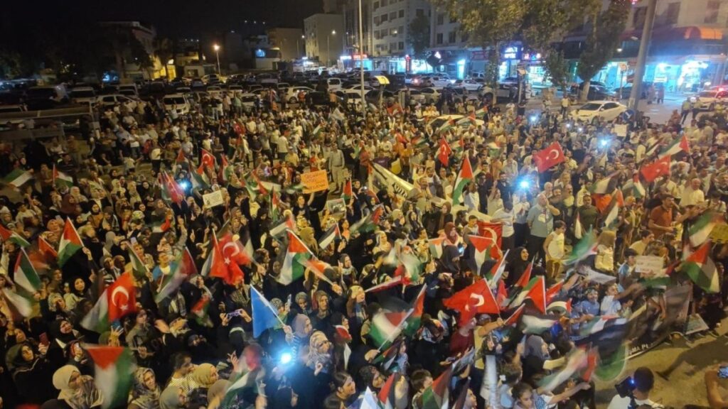Adıyaman’da İsrail’in Gazze saldırıları protesto edildi