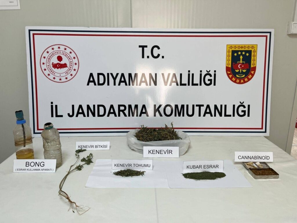 Adıyaman’da uyuşturucuya 1 gözaltı