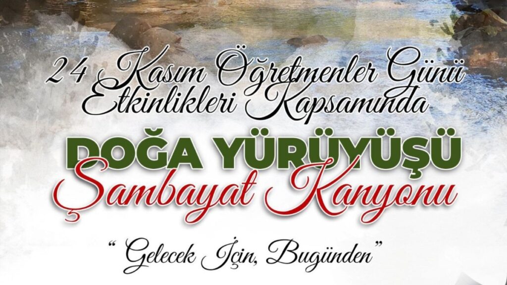Adıyaman İl Milli Eğitim Müdürlüğü’nden Öğretmenler Günü için doğa yürüyüşü etkinliği