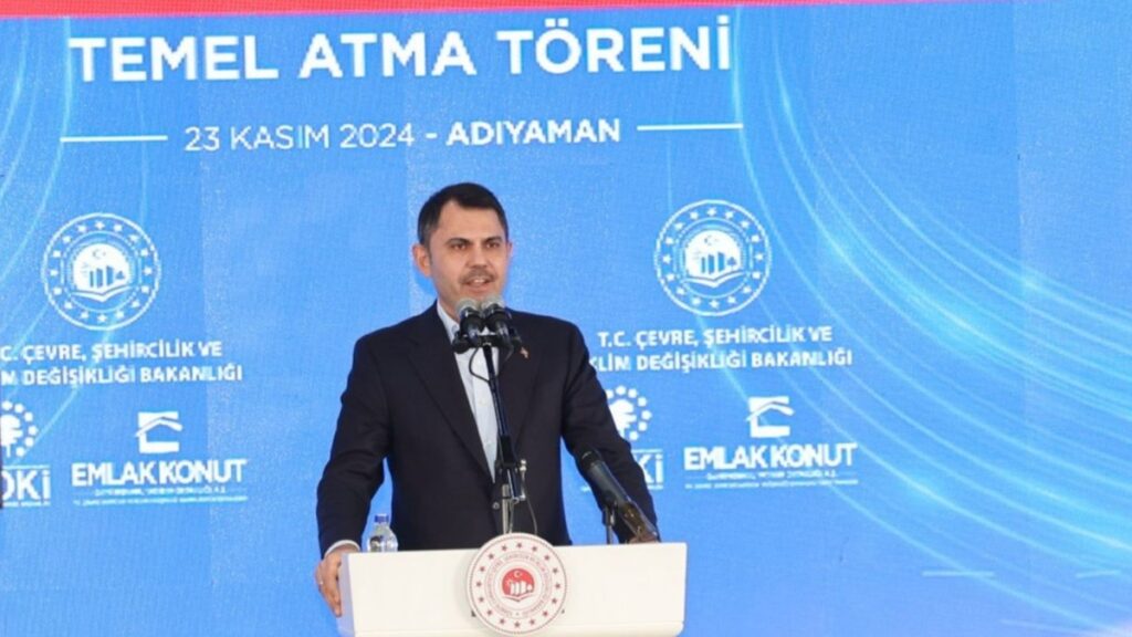 Bakan Murat Kurum Adıyaman’da: ‘Çarşı Projesi’nin temeli atıldı, deprem çalışmaları değerlendirildi’