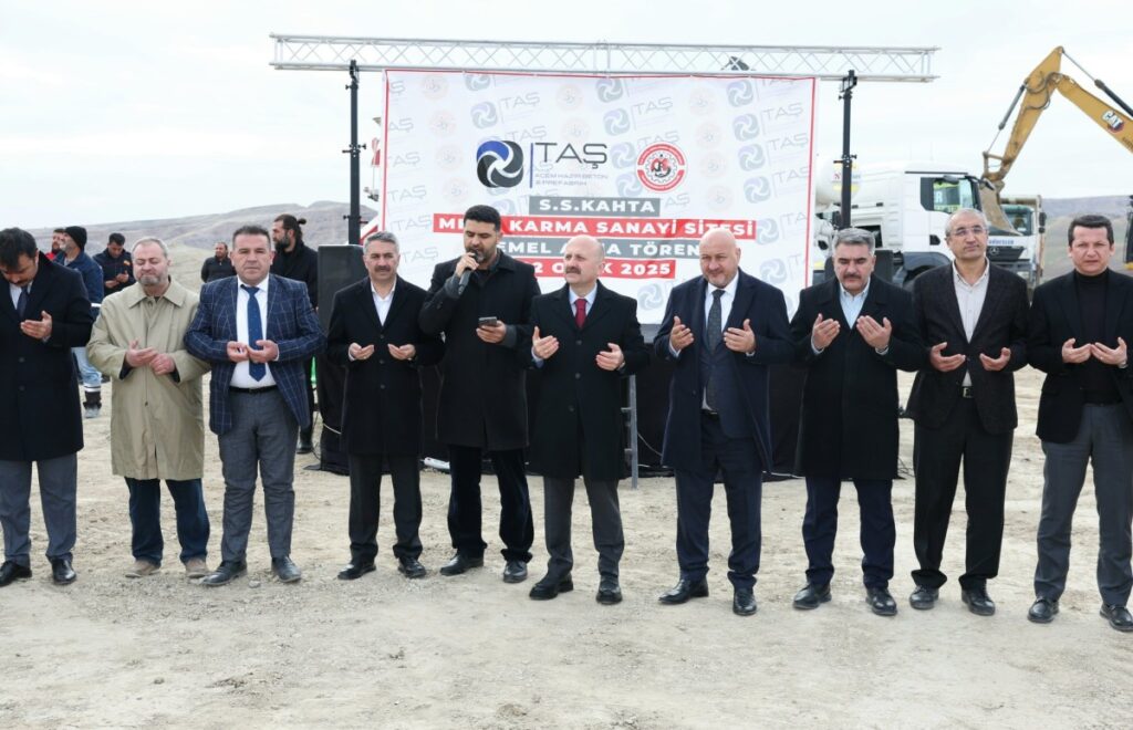Kahta’da Mega Karma Küçük Sanayi Sitesinin temeli dualarla atıldı
