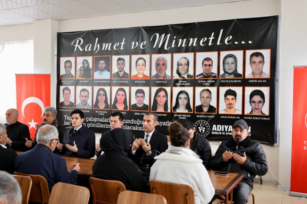 Gençlik ve Spor Müdürlüğü çalışanı deprem şehitleri için Adıyaman’da mevlit okutuldu