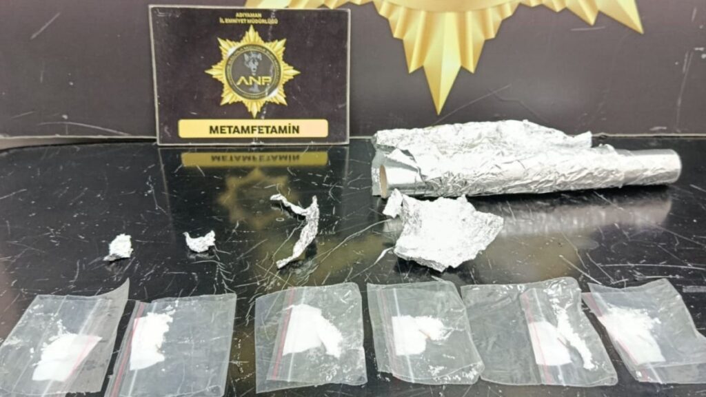 Adıyaman’da uyuşturucu operasyonu: 8.14 gram metamfetamin ele geçirildi, 1 kişi tutuklandı