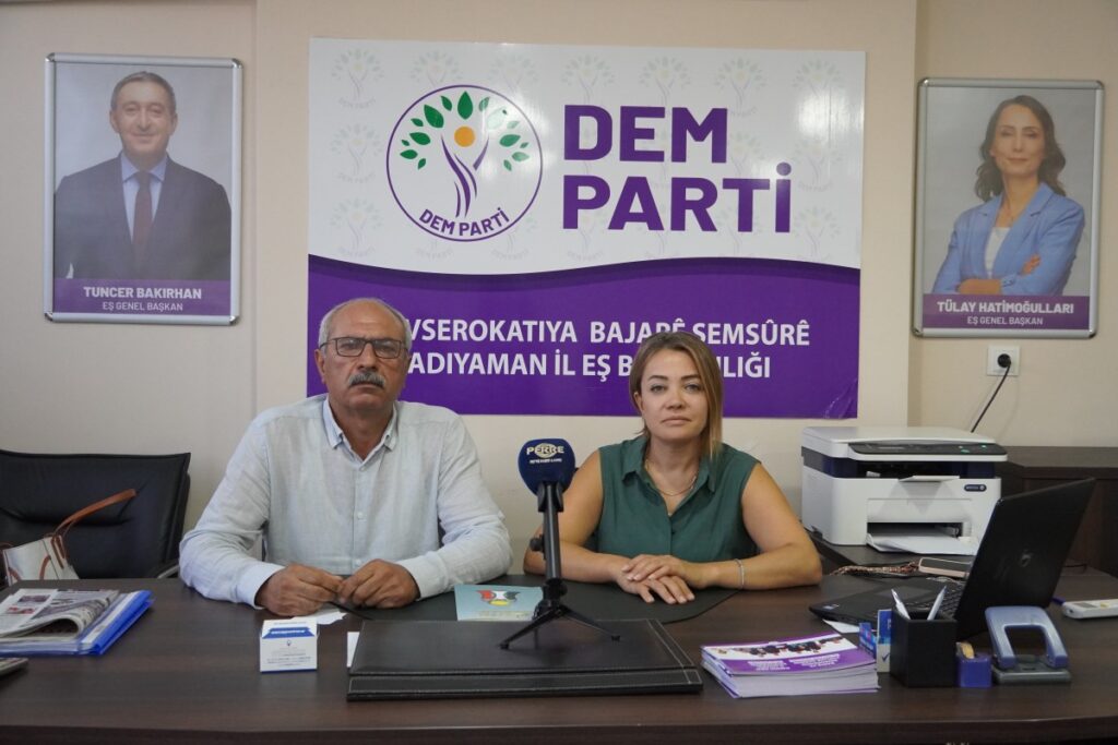 DEM Parti Adıyaman İl Eş Başkanı Gönül Şahin’den Adıyaman halkına çağrı