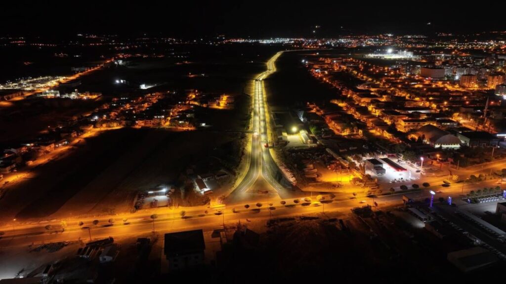 Mersin Caddesi havadan görüntülendi