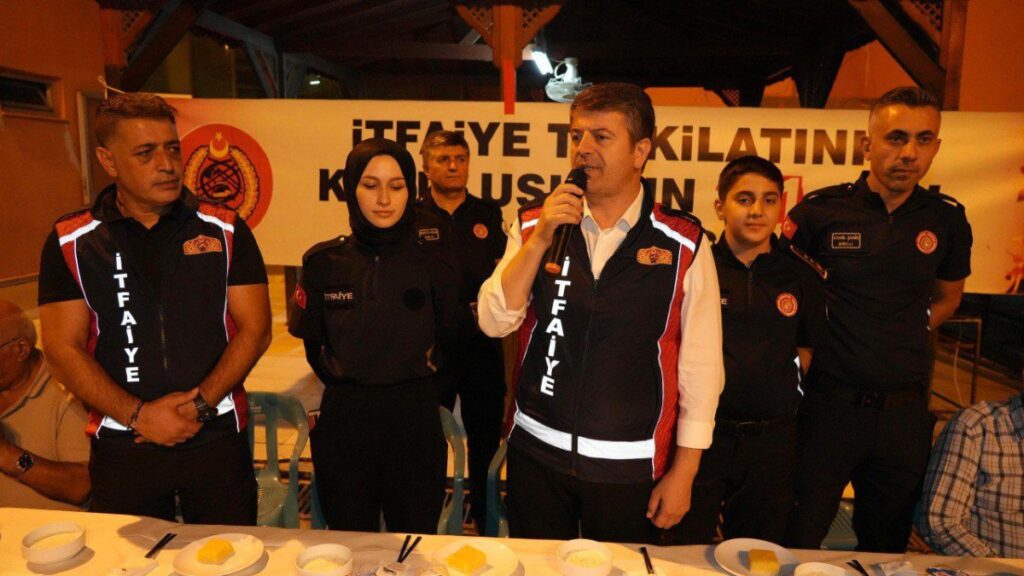 Başkan Tutdere, İtfaiye Haftası kapsamında itfaiyeciler ile bir araya geldi