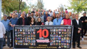 Ankara Gar Katliamı’nın 10. yılında Adıyaman’dan ‘adalet ve barış’ çağrısı