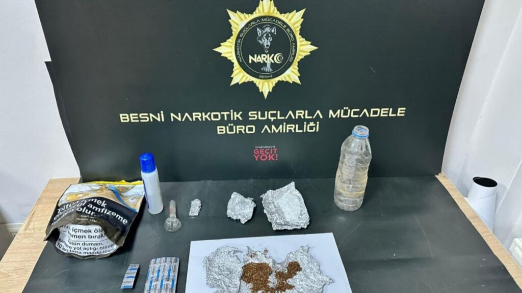 Besni’de uyuşturucu operasyonu: 1 tutuklama