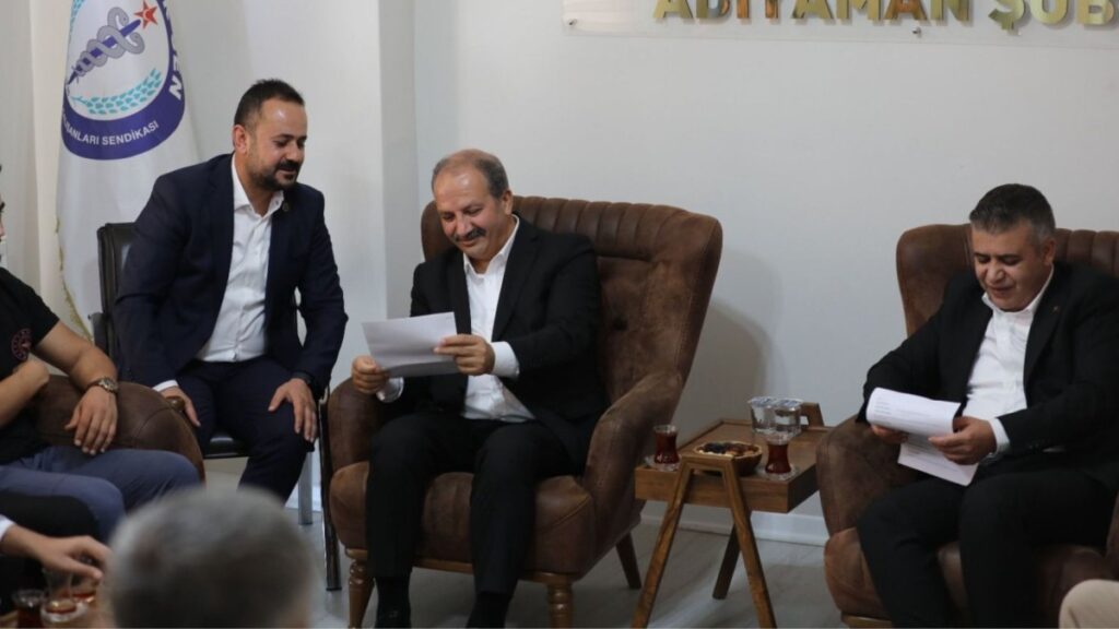 Sağlık-Sen Genel Merkez Yönetimi’nden Adıyaman Şubesi’ne ziyaret