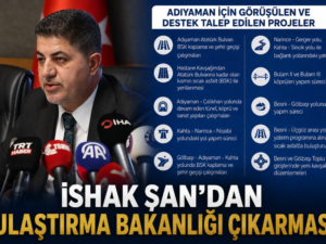 İshak Şan’dan Ulaştırma Bakanlığı Çıkarması